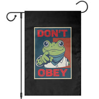 Don't Obey Portland Frog Garden Flag Frogs Protest Activism Hope Style Poster Graphic - Wonder Print Shop