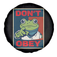 Don't Obey Portland Frog Spare Tire Cover Frogs Protest Activism Hope Style Poster Graphic - Wonder Print Shop