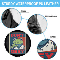Don't Obey Portland Frog Spare Tire Cover Frogs Protest Activism Hope Style Poster Graphic - Wonder Print Shop
