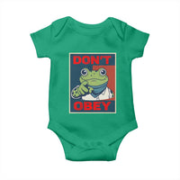 Don't Obey Portland Frog Baby Onesie Frogs Protest Activism Hope Style Poster Graphic - Wonder Print Shop