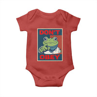 Don't Obey Portland Frog Baby Onesie Frogs Protest Activism Hope Style Poster Graphic - Wonder Print Shop