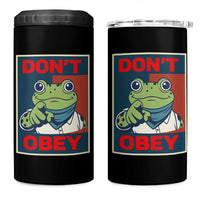 Don't Obey Portland Frog 4 in 1 Can Cooler Tumbler Frogs Protest Activism Hope Style Poster Graphic - Wonder Print Shop