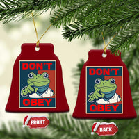 Don't Obey Portland Frog Ceramic Ornament Frogs Protest Activism Hope Style Poster Graphic - Wonder Print Shop