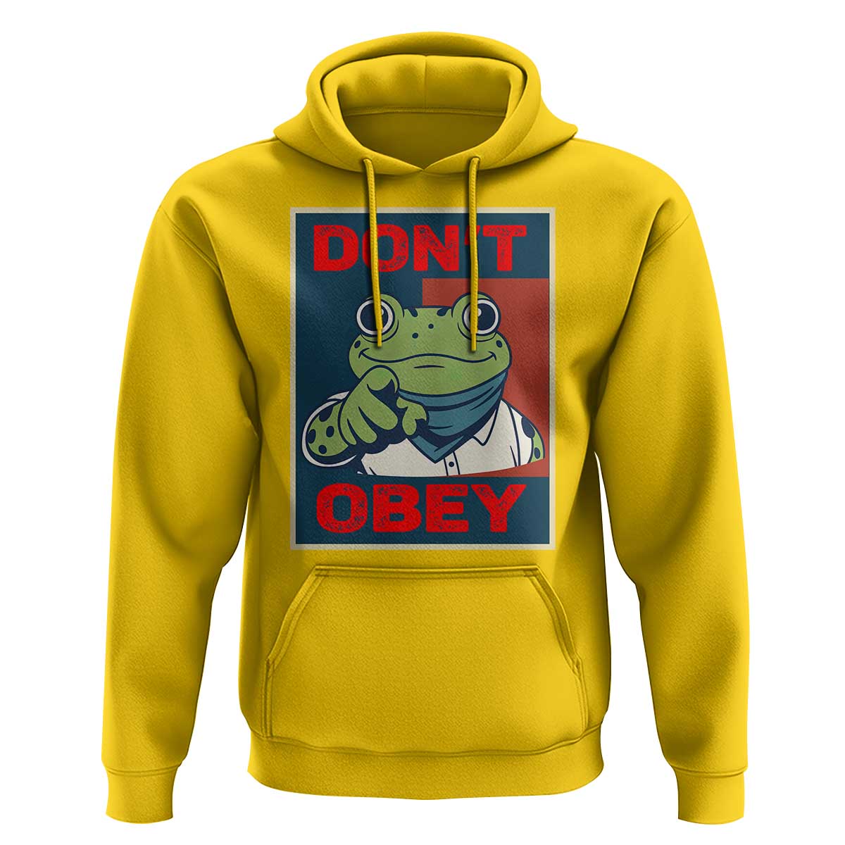 Don't Obey Portland Frog Hoodie Frogs Protest Activism Hope Style Poster Graphic - Wonder Print Shop