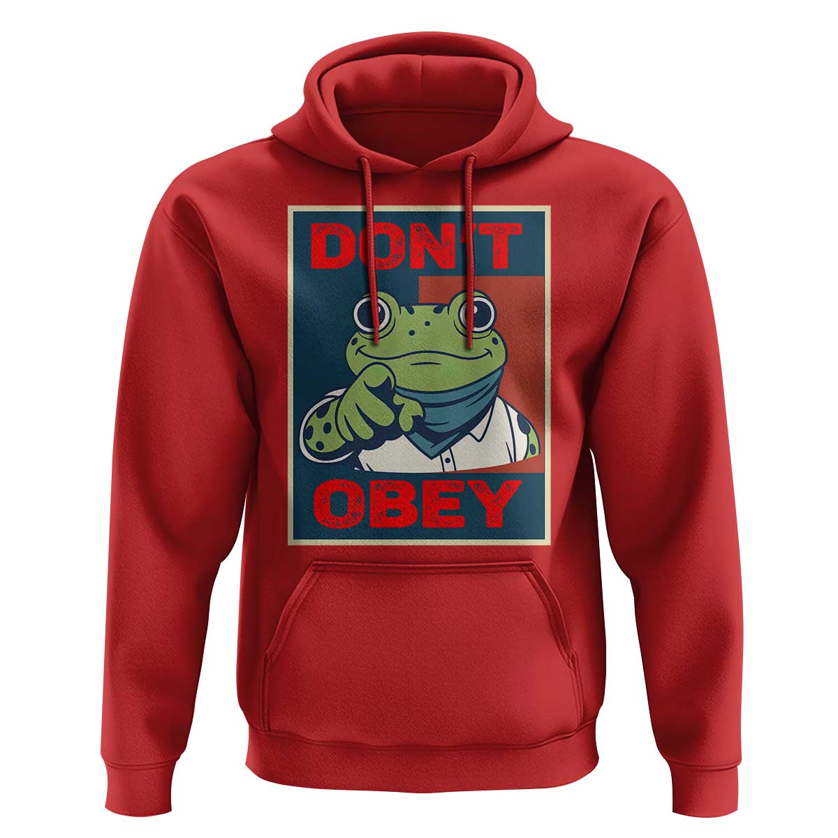 Don't Obey Portland Frog Hoodie Frogs Protest Activism Hope Style Poster Graphic - Wonder Print Shop