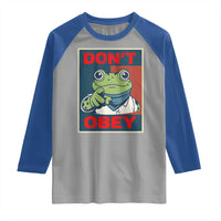 Don't Obey Portland Frog Raglan Shirt Frogs Protest Activism Hope Style Poster Graphic - Wonder Print Shop