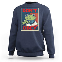 Don't Obey Portland Frog Sweatshirt Frogs Protest Activism Hope Style Poster Graphic - Wonder Print Shop