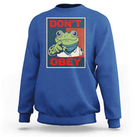 Don't Obey Portland Frog Sweatshirt Frogs Protest Activism Hope Style Poster Graphic - Wonder Print Shop