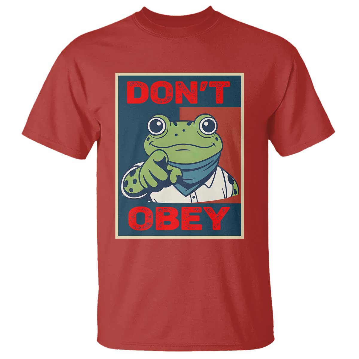 Don't Obey Portland Frog T Shirt Frogs Protest Activism Hope Style Poster Graphic - Wonder Print Shop