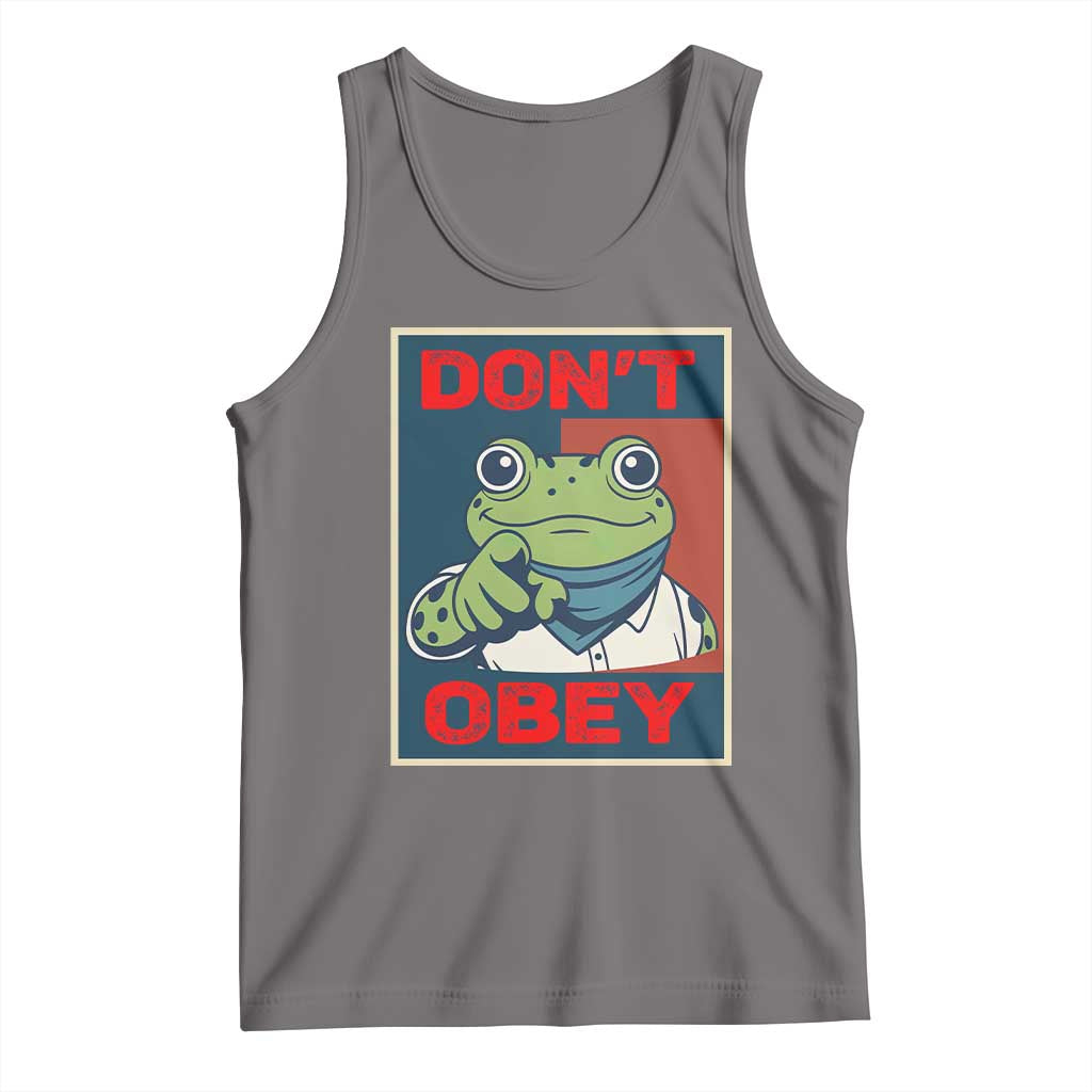 Don't Obey Portland Frog Tank Top Frogs Protest Activism Hope Style Poster Graphic - Wonder Print Shop