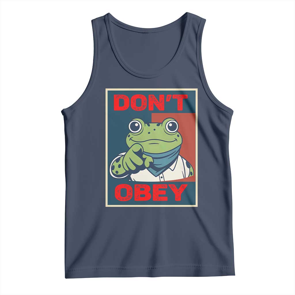 Don't Obey Portland Frog Tank Top Frogs Protest Activism Hope Style Poster Graphic - Wonder Print Shop