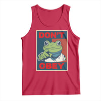 Don't Obey Portland Frog Tank Top Frogs Protest Activism Hope Style Poster Graphic - Wonder Print Shop