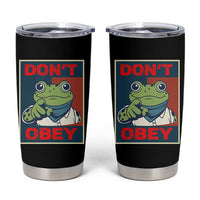 Don't Obey Portland Frog Tumbler Cup Frogs Protest Activism Hope Style Poster Graphic - Wonder Print Shop