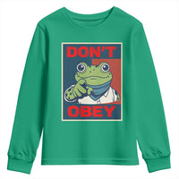 Don't Obey Portland Frog Youth Sweatshirt Frogs Protest Activism Hope Style Poster Graphic - Wonder Print Shop