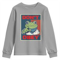 Don't Obey Portland Frog Youth Sweatshirt Frogs Protest Activism Hope Style Poster Graphic - Wonder Print Shop