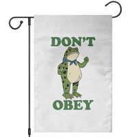 Don't Obey Portland Frog Garden Flag Resist Inflatable Frogs Protest - Wonder Print Shop