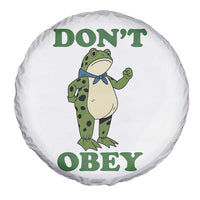 Don't Obey Portland Frog Spare Tire Cover Resist Inflatable Frogs Protest - Wonder Print Shop