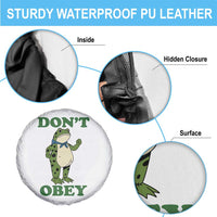 Don't Obey Portland Frog Spare Tire Cover Resist Inflatable Frogs Protest - Wonder Print Shop