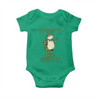 Don't Obey Portland Frog Baby Onesie Resist Inflatable Frogs Protest - Wonder Print Shop