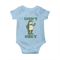 Don't Obey Portland Frog Baby Onesie Resist Inflatable Frogs Protest - Wonder Print Shop