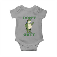 Don't Obey Portland Frog Baby Onesie Resist Inflatable Frogs Protest - Wonder Print Shop