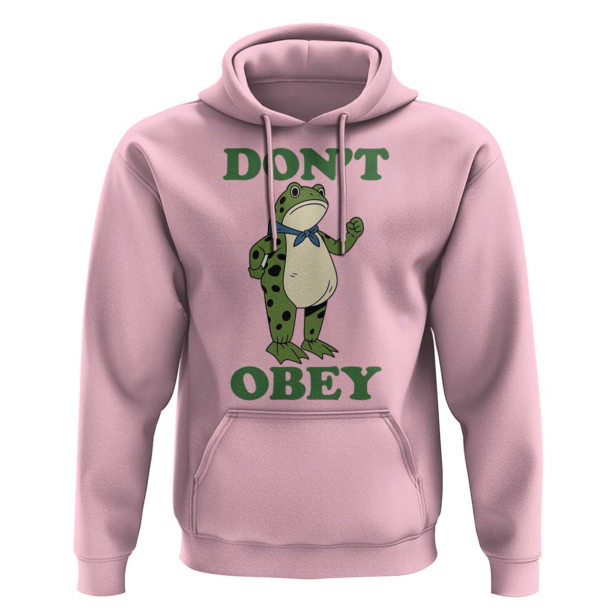 Don't Obey Portland Frog Hoodie Resist Inflatable Frogs Protest - Wonder Print Shop