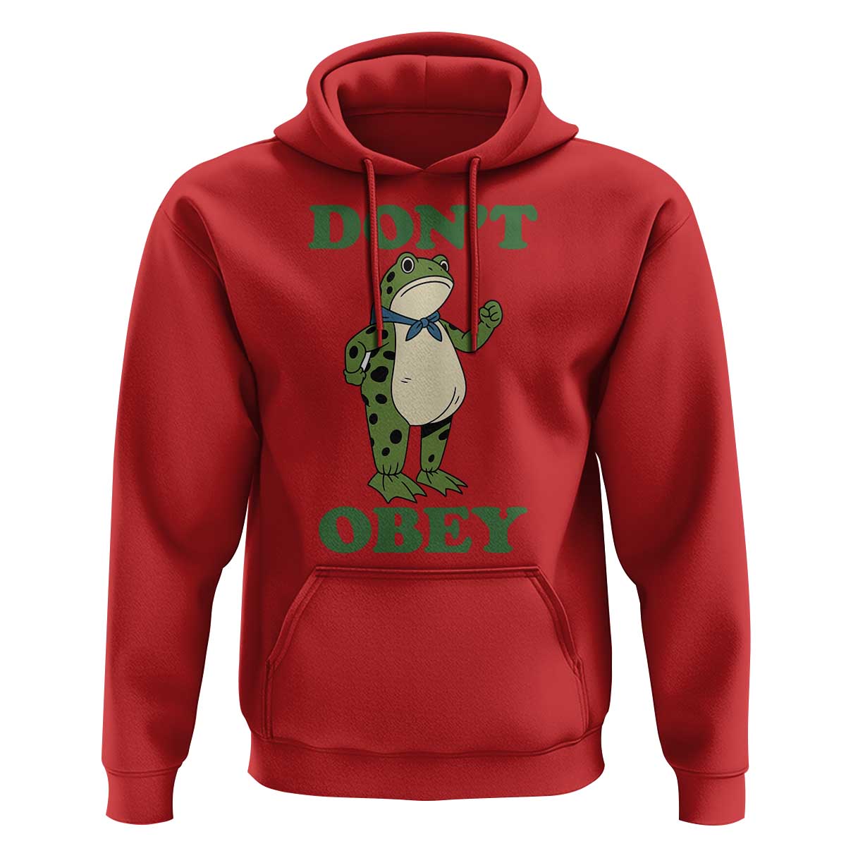 Don't Obey Portland Frog Hoodie Resist Inflatable Frogs Protest - Wonder Print Shop