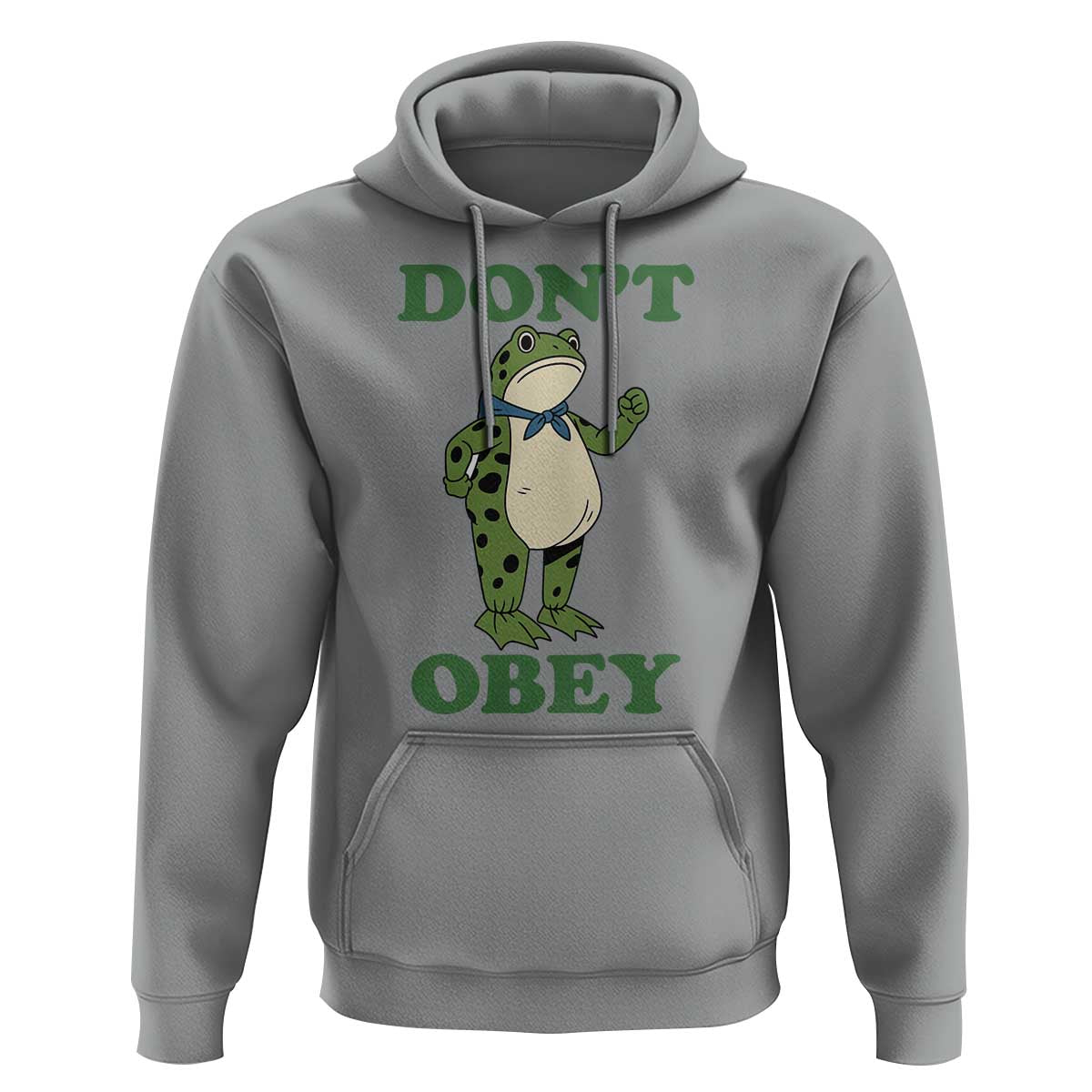 Don't Obey Portland Frog Hoodie Resist Inflatable Frogs Protest - Wonder Print Shop