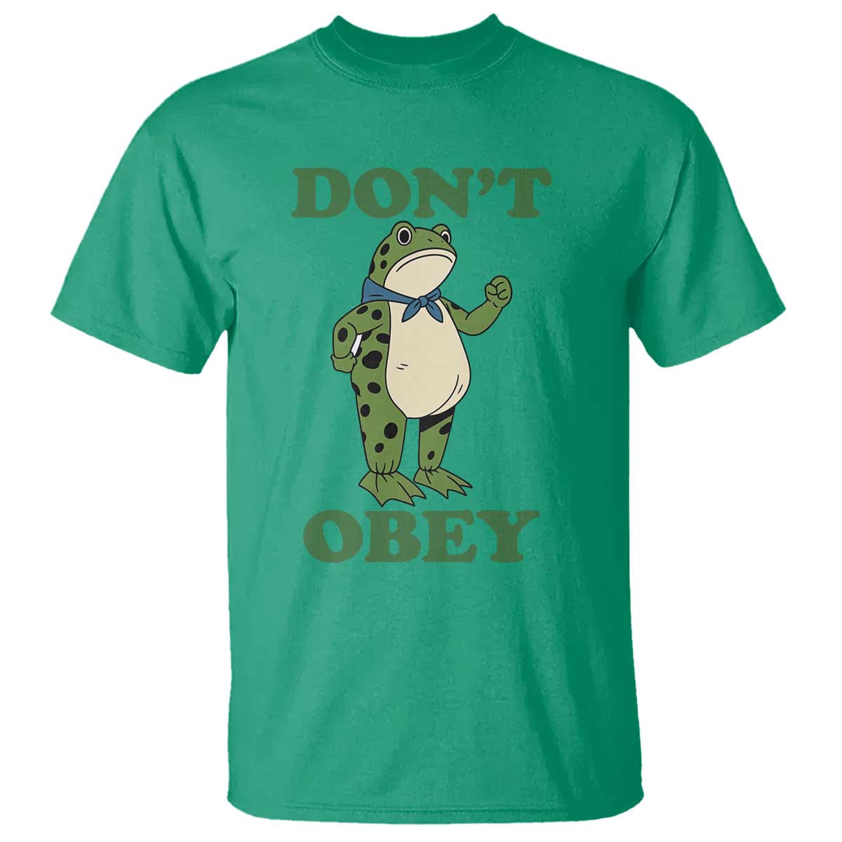 Don't Obey Portland Frog T Shirt Resist Inflatable Frogs Protest - Wonder Print Shop
