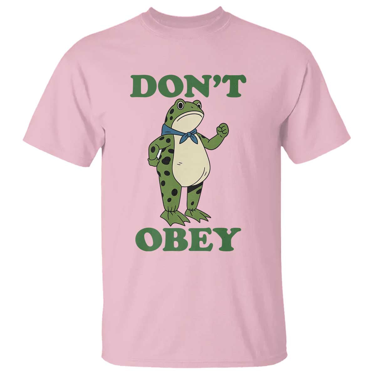 Don't Obey Portland Frog T Shirt Resist Inflatable Frogs Protest - Wonder Print Shop