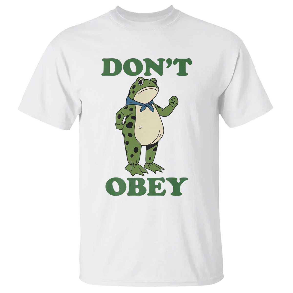 Don't Obey Portland Frog T Shirt Resist Inflatable Frogs Protest - Wonder Print Shop