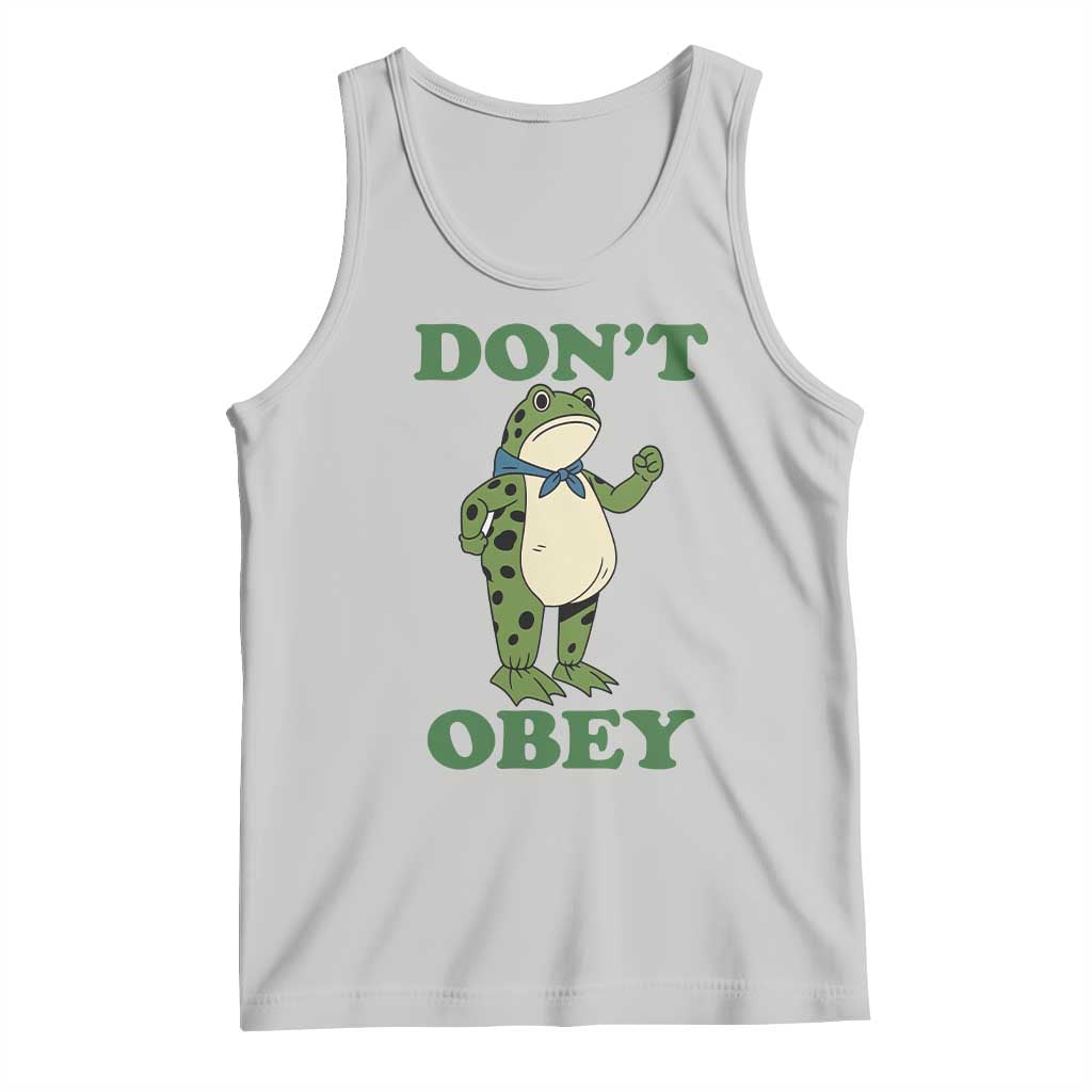 Don't Obey Portland Frog Tank Top Resist Inflatable Frogs Protest - Wonder Print Shop