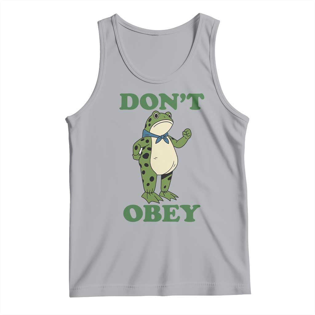 Don't Obey Portland Frog Tank Top Resist Inflatable Frogs Protest - Wonder Print Shop