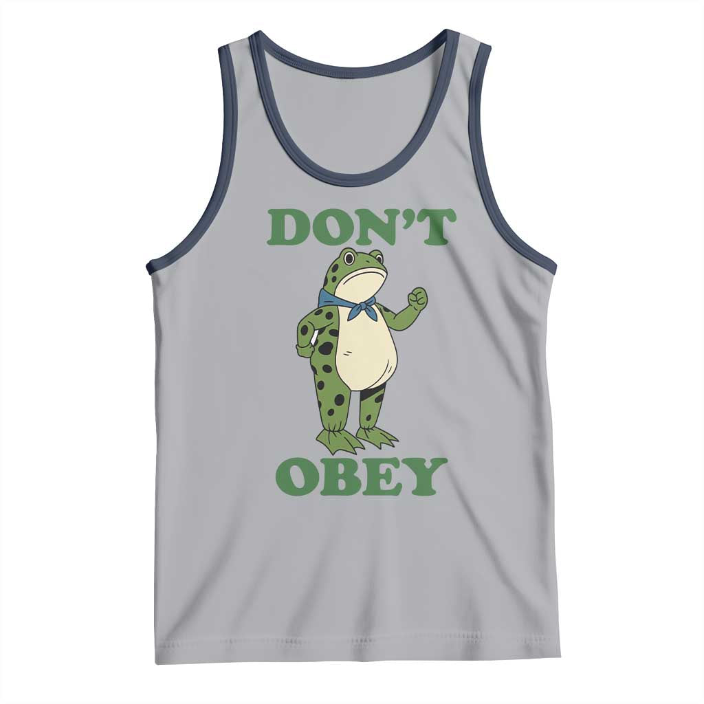 Don't Obey Portland Frog Tank Top Resist Inflatable Frogs Protest - Wonder Print Shop