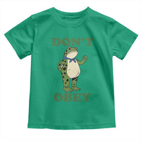 Don't Obey Portland Frog Toddler T Shirt Resist Inflatable Frogs Protest - Wonder Print Shop