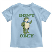 Don't Obey Portland Frog Toddler T Shirt Resist Inflatable Frogs Protest - Wonder Print Shop