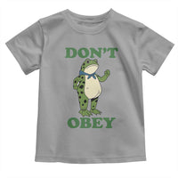 Don't Obey Portland Frog Toddler T Shirt Resist Inflatable Frogs Protest - Wonder Print Shop