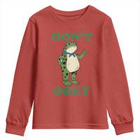Don't Obey Portland Frog Youth Sweatshirt Resist Inflatable Frogs Protest - Wonder Print Shop