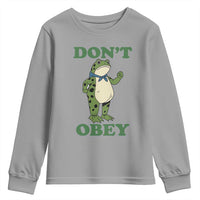 Don't Obey Portland Frog Youth Sweatshirt Resist Inflatable Frogs Protest - Wonder Print Shop