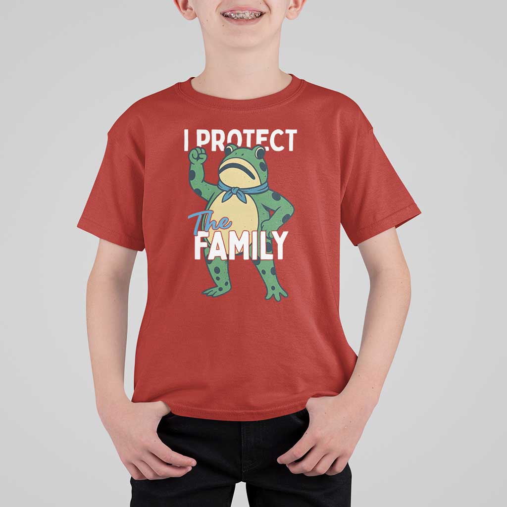 Activist Portland Frog T Shirt For Kid I Protect the Family Protest Statement - Wonder Print Shop