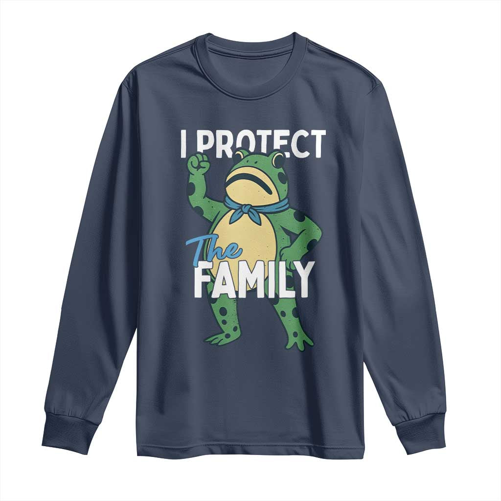 Activist Portland Frog Long Sleeve Shirt I Protect the Family Protest Statement - Wonder Print Shop