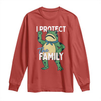 Activist Portland Frog Long Sleeve Shirt I Protect the Family Protest Statement - Wonder Print Shop