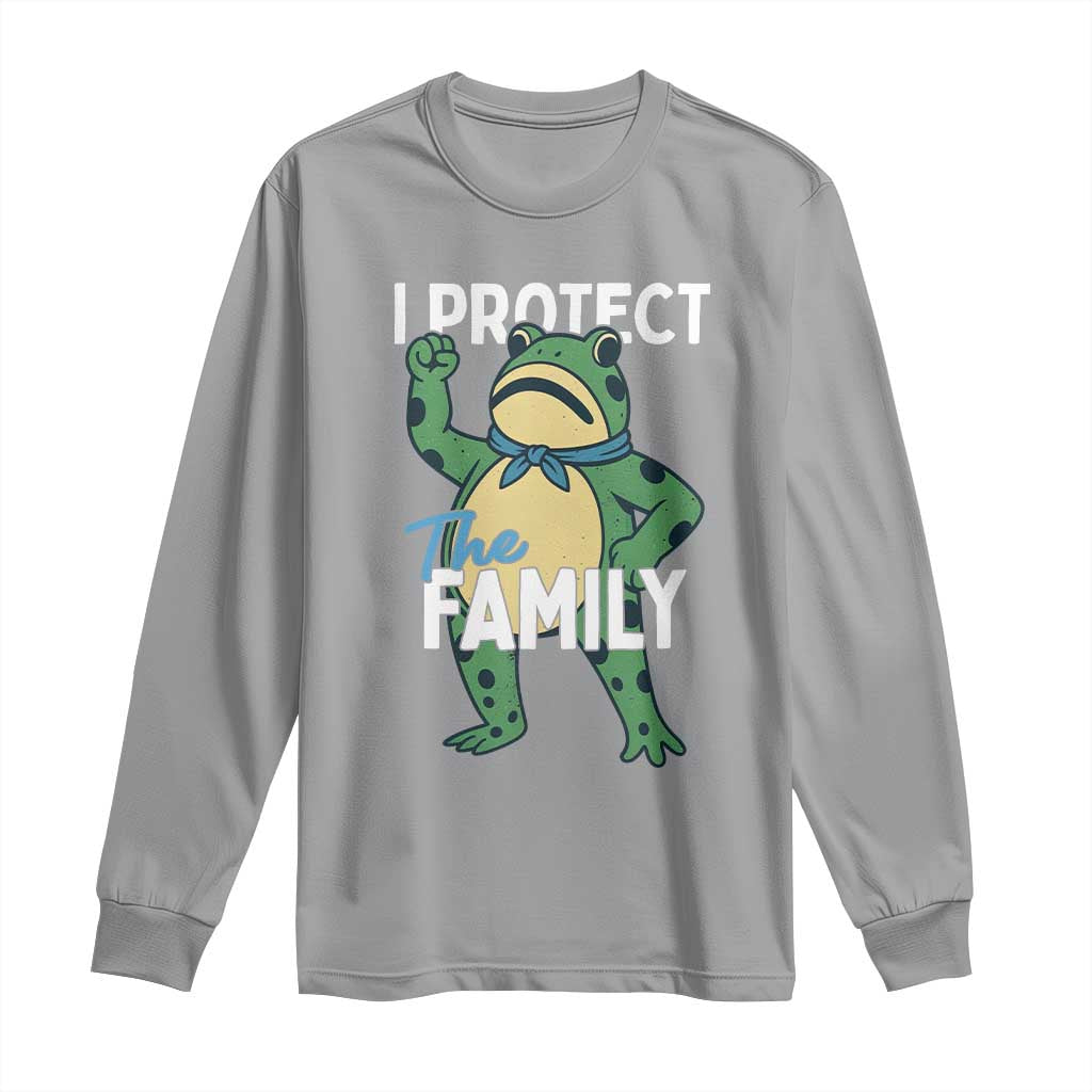 Activist Portland Frog Long Sleeve Shirt I Protect the Family Protest Statement - Wonder Print Shop