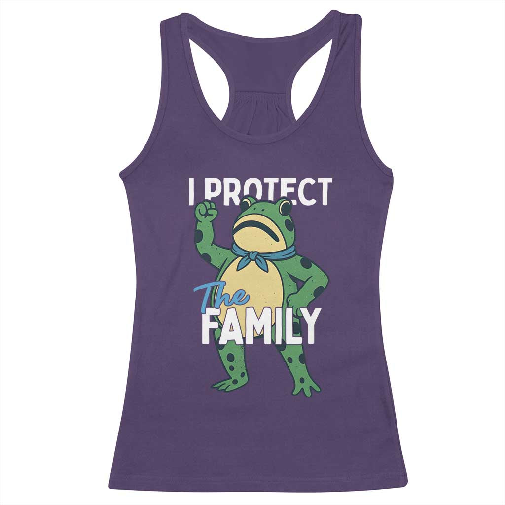 Activist Portland Frog Racerback Tank Top I Protect the Family Protest Statement - Wonder Print Shop