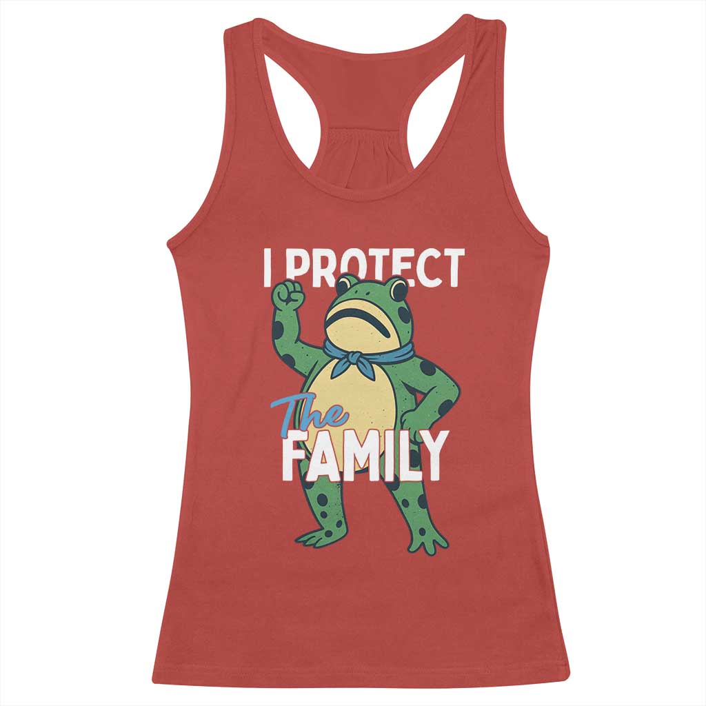 Activist Portland Frog Racerback Tank Top I Protect the Family Protest Statement - Wonder Print Shop