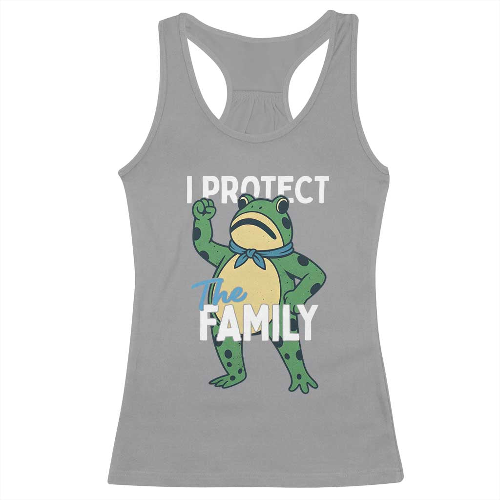 Activist Portland Frog Racerback Tank Top I Protect the Family Protest Statement - Wonder Print Shop