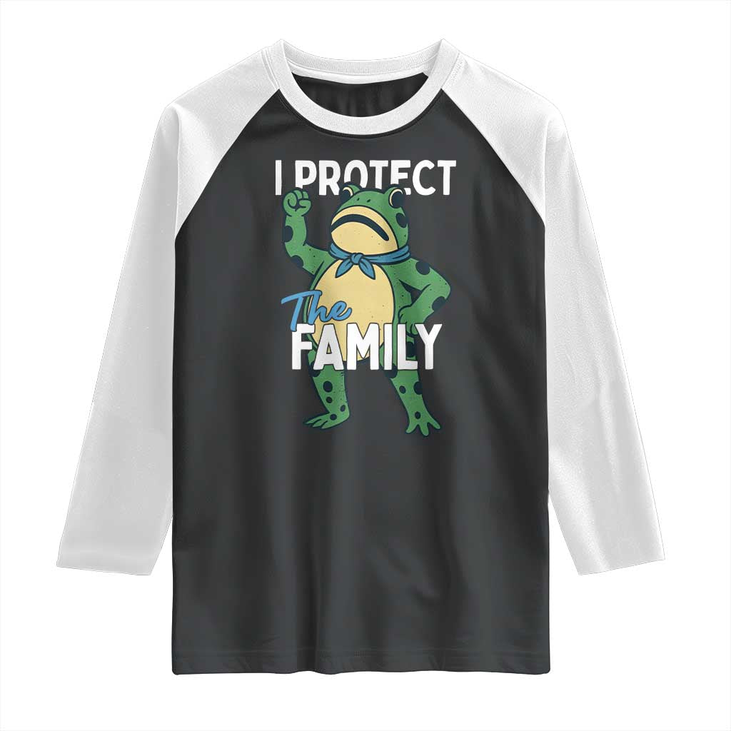Activist Portland Frog Raglan Shirt I Protect the Family Protest Statement - Wonder Print Shop