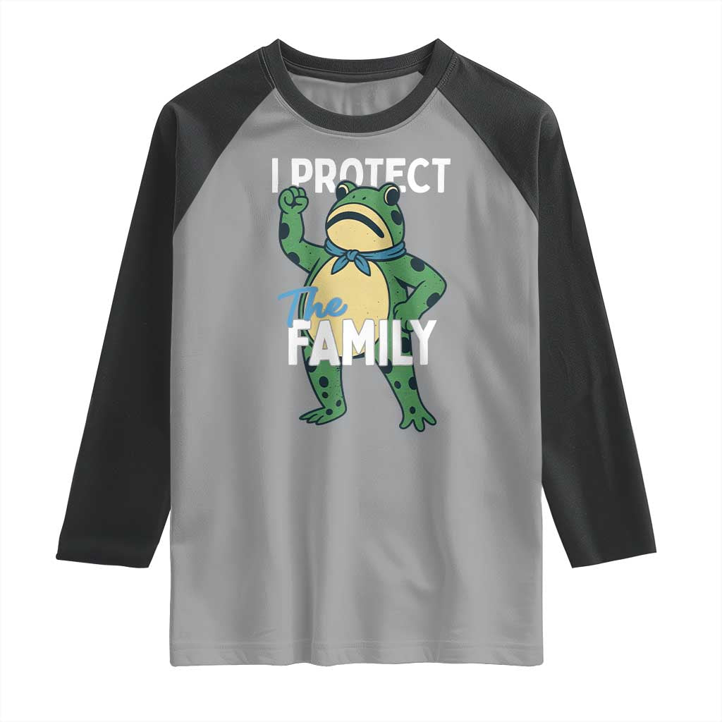 Activist Portland Frog Raglan Shirt I Protect the Family Protest Statement - Wonder Print Shop