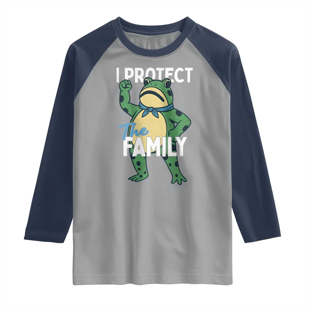 Activist Portland Frog Raglan Shirt I Protect the Family Protest Statement - Wonder Print Shop