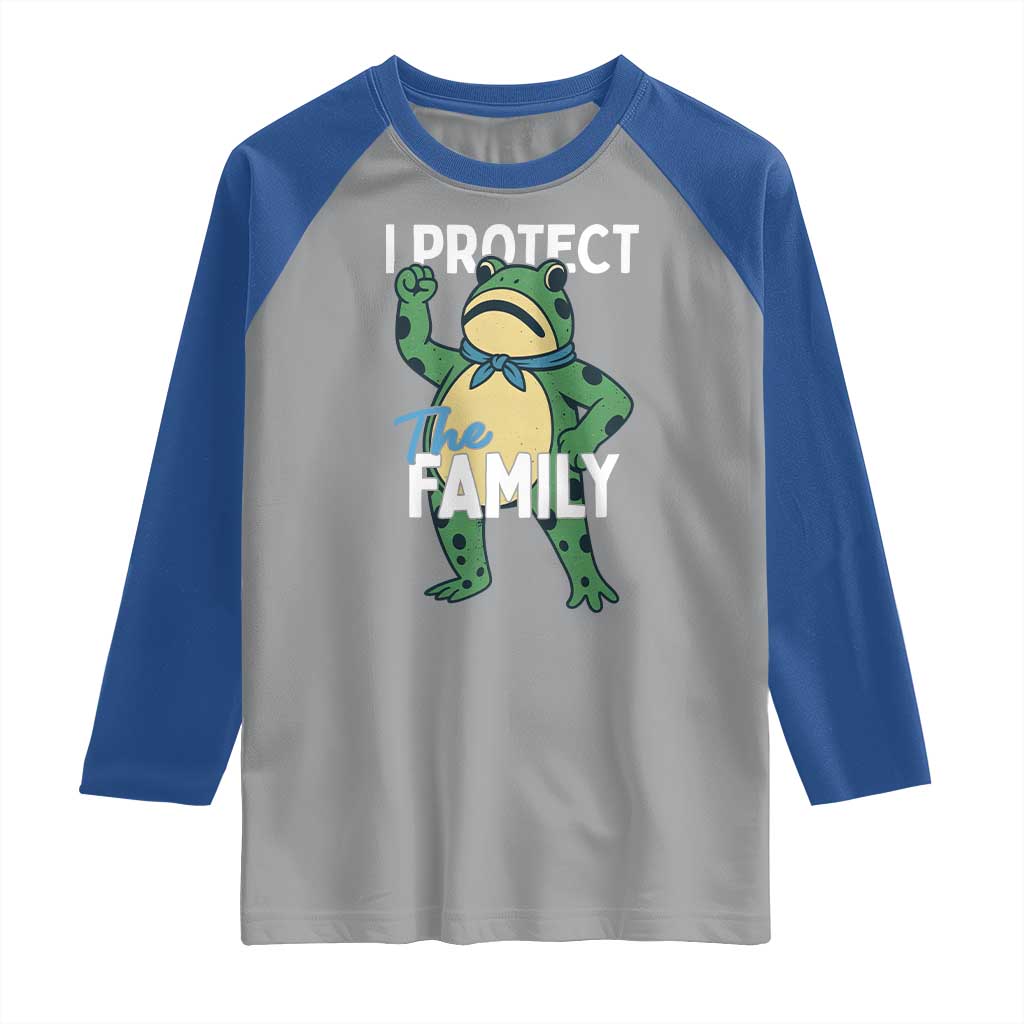 Activist Portland Frog Raglan Shirt I Protect the Family Protest Statement - Wonder Print Shop